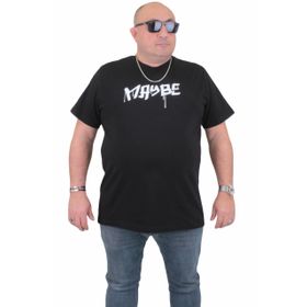 Moc Grande 24128 Büyük Beden Basic Siyah Erkek T-shirt
