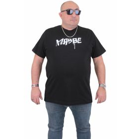Moc Grande 24128 Büyük Beden Basic Siyah Erkek T-shirt