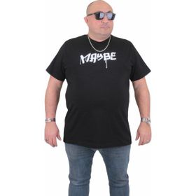 Moc Grande 24128 Büyük Beden Basic Siyah Erkek T-shirt