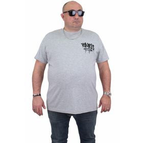 Moc Grande 24129 Paris Gri Melanj Erkek T-shirt