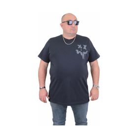 Moc Grande 24130 Büyük Beden Basic Lacivert Erkek T-shirt