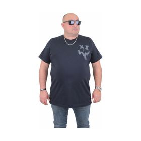 Moc Grande 24130 Büyük Beden Basic Lacivert Erkek T-shirt