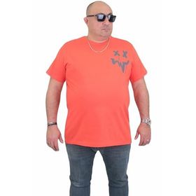 Moc Grande 24130 Büyük Beden Basic Nar Çiçeği Erkek T-shirt