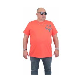 Moc Grande 24130 Büyük Beden Basic Nar Çiçeği Erkek T-shirt