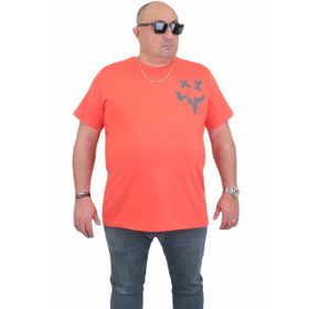 Moc Grande 24130 Büyük Beden Basic Nar Çiçeği Erkek T-shirt