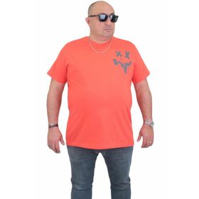 Moc Grande 24130 Büyük Beden Basic Nar Çiçeği Erkek T-shirt