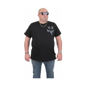 Moc Grande 24130 Büyük Beden Basic Siyah Erkek T-shirt