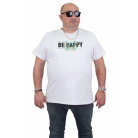 Moc Grande 24131 Büyük Beden Basic Beyaz Erkek T-shirt