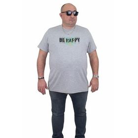 Moc Grande 24131 Büyük Beden Basic Gri Erkek T-shirt