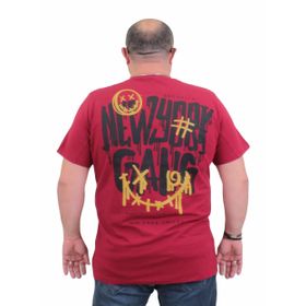 Moc Grande 24132 Büyük Beden Basic Bordo Erkek T-shirt