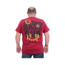 Moc Grande 24132 Sıfır Yaka Bordo Erkek T-shirt