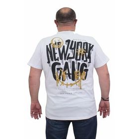Moc Grande 24132 Sıfır Yaka Gang Beyaz Erkek T-shirt