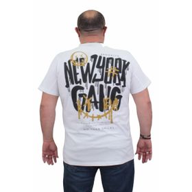 Moc Grande 24132 Sıfır Yaka Gang Beyaz Erkek T-shirt
