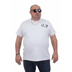 Moc Grande 24132 Sıfır Yaka Gang Beyaz Erkek T-shirt