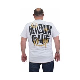 Moc Grande 24132 Sıfır Yaka Gang Beyaz Erkek T-shirt