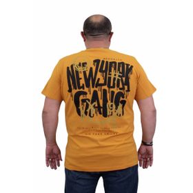 Moc Grande 24132 Sıfır Yaka Gang Hardal Erkek T-shirt