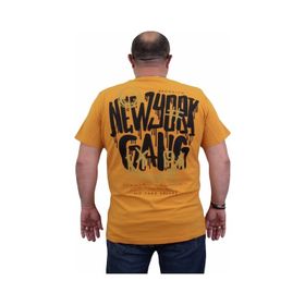 Moc Grande 24132 Sıfır Yaka Gang Hardal Erkek T-shirt