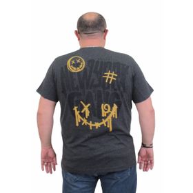 Moc Grande 24132 Sıfır Yaka Gang Melanj Antrasit Erkek T-shirt
