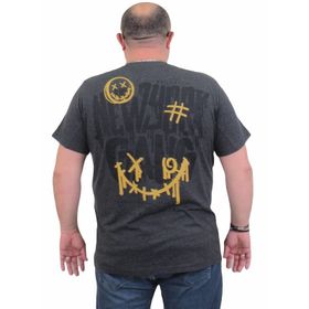 Moc Grande 24132 Sıfır Yaka Gang Melanj Antrasit Erkek T-shirt