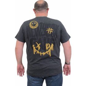Moc Grande 24132 Sıfır Yaka Gang Melanj Antrasit Erkek T-shirt