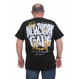 Moc Grande 24132 Sıfır Yaka Gang Siyah Erkek T-shirt