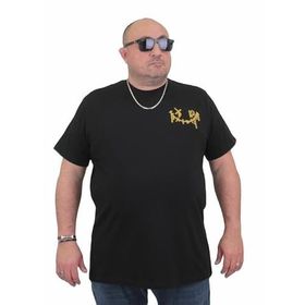 Moc Grande 24132 Sıfır Yaka Gang Siyah Erkek T-shirt