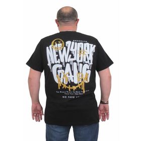 Moc Grande 24132 Sıfır Yaka Gang Siyah Erkek T-shirt