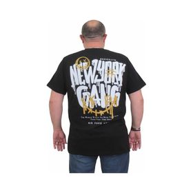 Moc Grande 24132 Sıfır Yaka Gang Siyah Erkek T-shirt