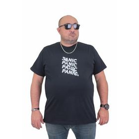Moc Grande 24135 Büyük Beden Basic Lacivert Erkek T-shirt