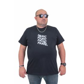 Moc Grande 24135 Büyük Beden Basic Lacivert Erkek T-shirt