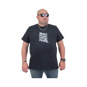 Moc Grande 24135 Büyük Beden Basic Lacivert Erkek T-shirt