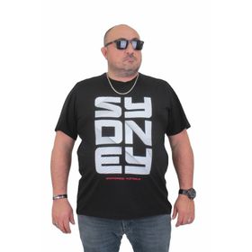 Moc Grande 24139 Büyük Beden Basic Siyah Erkek T-shirt