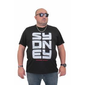 Moc Grande 24139 Büyük Beden Basic Siyah Erkek T-shirt