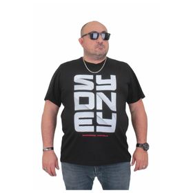 Moc Grande 24139 Büyük Beden Basic Siyah Erkek T-shirt