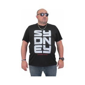 Moc Grande 24139 Büyük Beden Basic Siyah Erkek T-shirt
