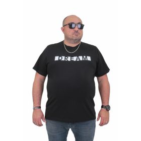 Moc Grande 24140 Büyük Beden Basic Siyah Erkek T-shirt