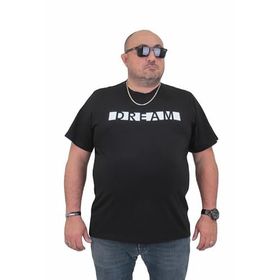 Moc Grande 24140 Büyük Beden Basic Siyah Erkek T-shirt