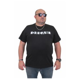 Moc Grande 24140 Büyük Beden Basic Siyah Erkek T-shirt