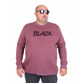 Moc Grande 24202 Eflatun Sıfır Yaka Erkek Sweatshirt