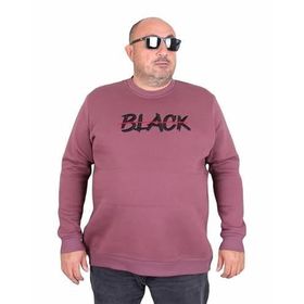 Moc Grande 24202 Eflatun Sıfır Yaka Erkek Sweatshirt
