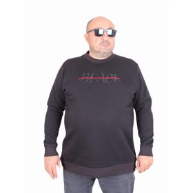 Moc Grande 24202 Siyah Sıfır Yaka Erkek Sweatshirt