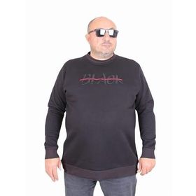 Moc Grande 24202 Siyah Sıfır Yaka Erkek Sweatshirt