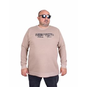 Moc Grande 24205 Camel Sıfır Yaka Erkek Sweatshirt