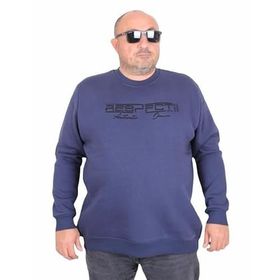 Moc Grande 24205 İndigo Sıfır Yaka Erkek Sweatshirt