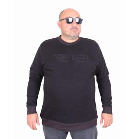 Moc Grande 24205 Siyah Sıfır Yaka Erkek Sweatshirt