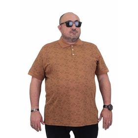 Moc Grande 24450 Vizon Polo Yaka Üçgen Baskılı Erkek T-shirt