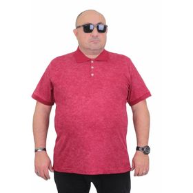Moc Grande 24451 Bordo Mat Baskılı Polo Yaka Erkek T-shirt