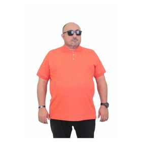 Moc Grande 24451 Nar Çiçeği Mat Baskılı Polo Yaka Erkek T-shirt