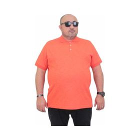 Moc Grande 24451 Nar Çiçeği Mat Baskılı Polo Yaka Erkek T-shirt