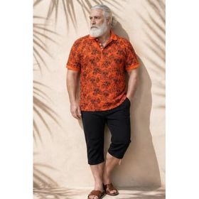 Moc Grande 24454 Skull Turuncu Erkek T-shirt
